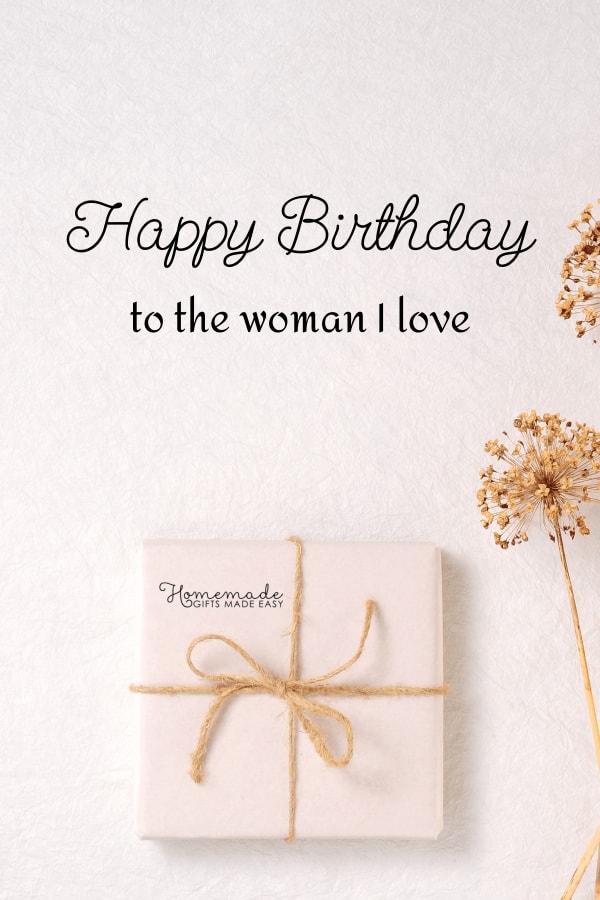 birthday wishes to the woman I love
