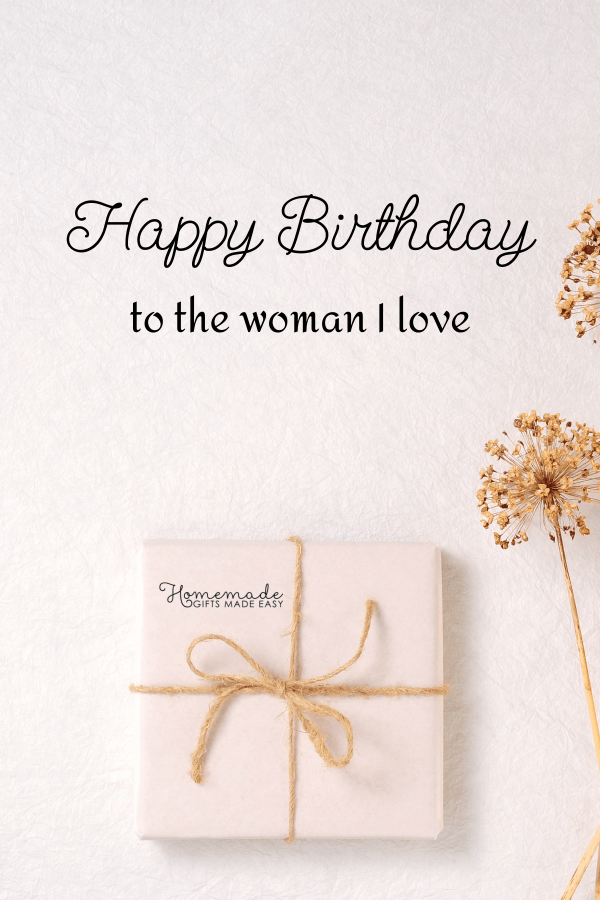 birthday wishes to the woman I love