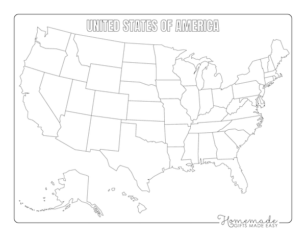 Us Map Printable Us Map