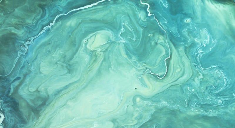 blue and green make teal paint