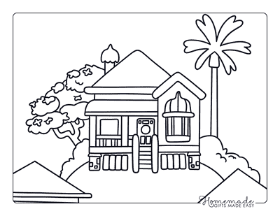 Bluey Coloring Pages Bluey Family House Coloring Sheet