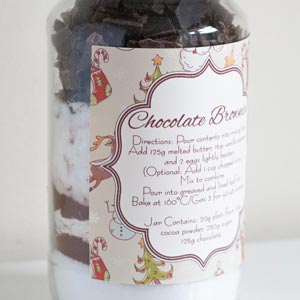 brownies in a jar