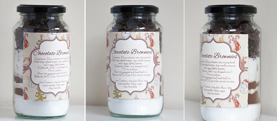 brownies in a jar