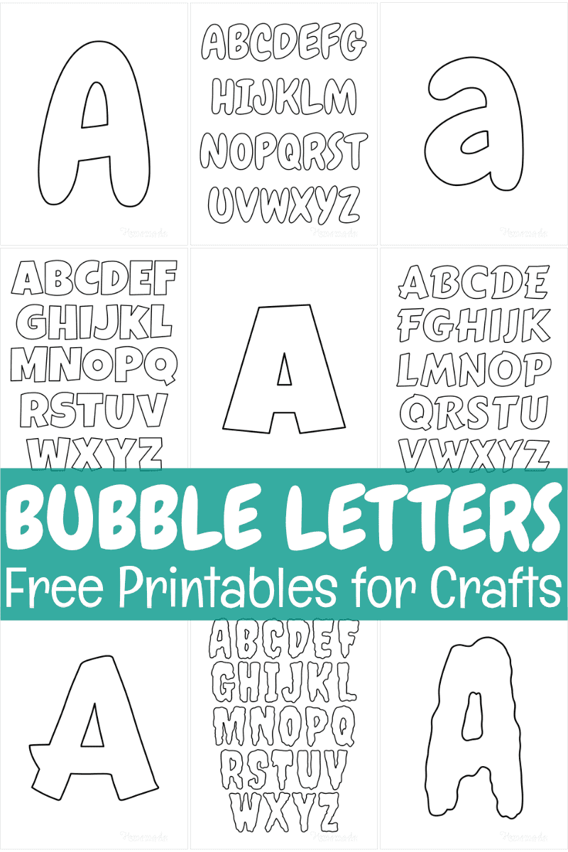 bubble letters montage