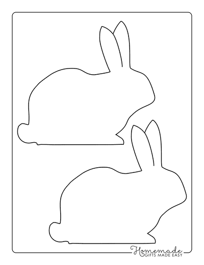 Bunny Template Side View Medium