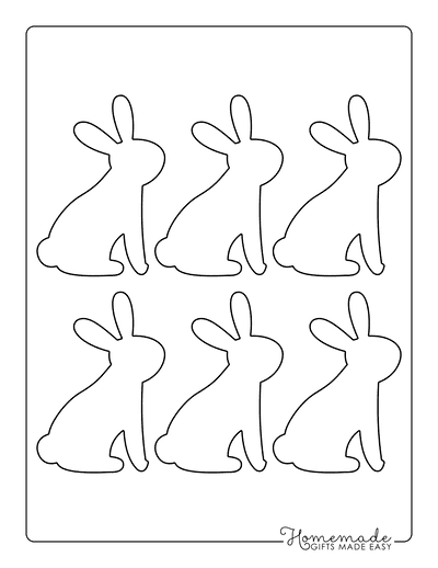 Bunny Template Sitting up Small