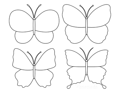 Free Printable Butterfly Templates & Outlines