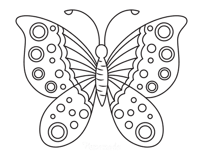 Preschool Printable Butterfly Coloring Pages - Jacqueline-Jia