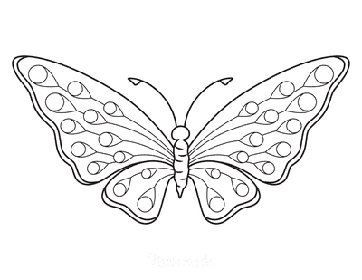 Butterfly Coloring Pages Eyes