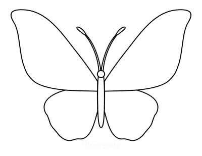 Butterfly Coloring Pages Outline 1