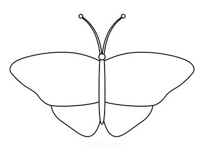 Free Printable Butterfly Templates & Outlines