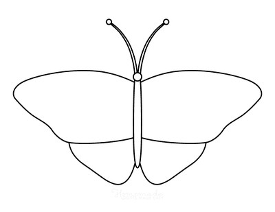 Butterfly Coloring Pages Outline 11