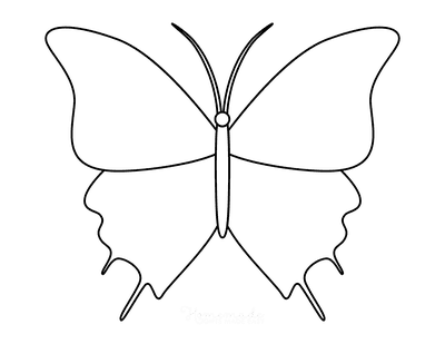 Butterfly Coloring Pages Outline 12