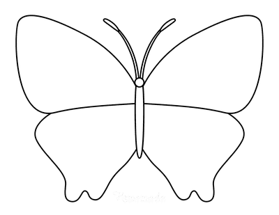 Butterfly Coloring Pages Outline 13