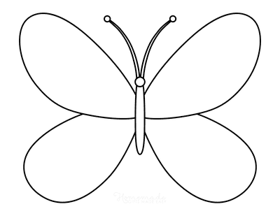 Butterfly Coloring Pages Outline 14
