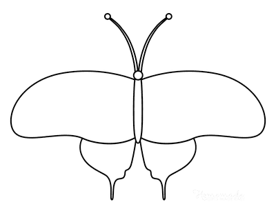 Butterfly Coloring Pages Outline 15