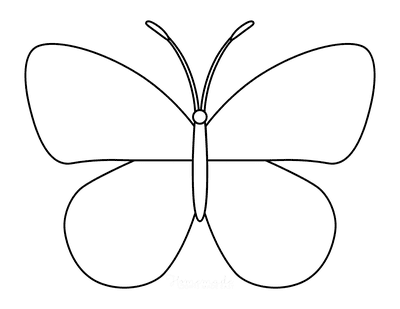 Butterfly Coloring Pages Outline 16