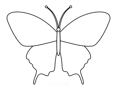 Butterfly Coloring Pages Outline 2