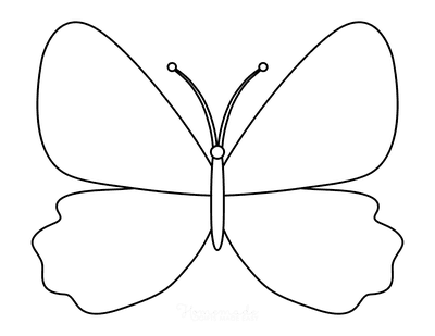 Butterfly Coloring Pages Outline 3