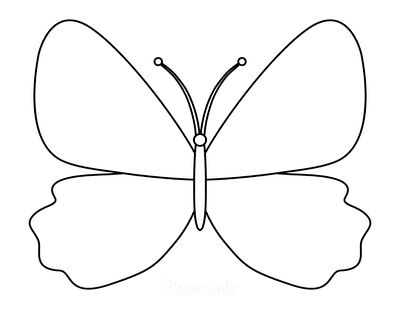 Free Printable Butterfly Templates & Outlines