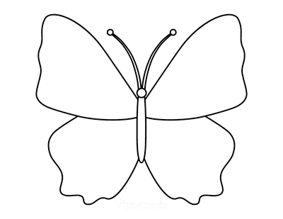 full page butterfly template