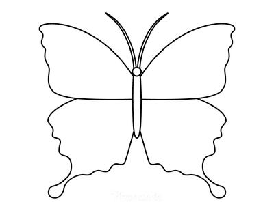 Butterfly Coloring Pages Outline 8