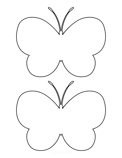 full page butterfly template