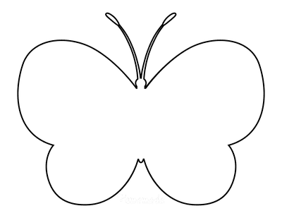 full page butterfly template