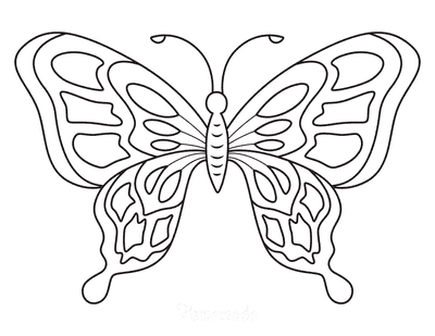 Free Butterfly Coloring Pages for Kids & Adults