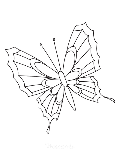 Butterfly Coloring Pages Pattern to Color