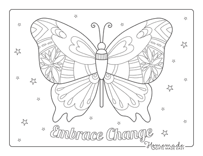 free butterfly coloring pages for kids adults