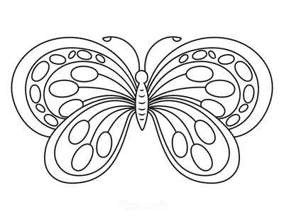 Free Butterfly Coloring Pages for Kids & Adults