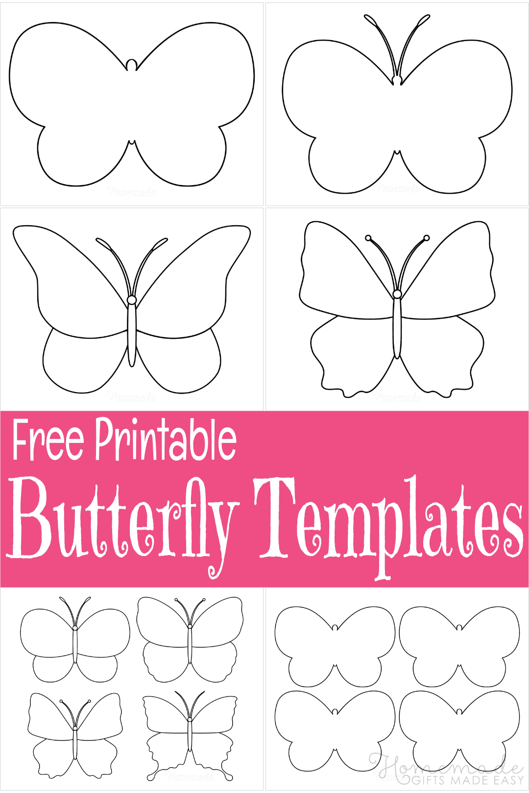 full page butterfly template