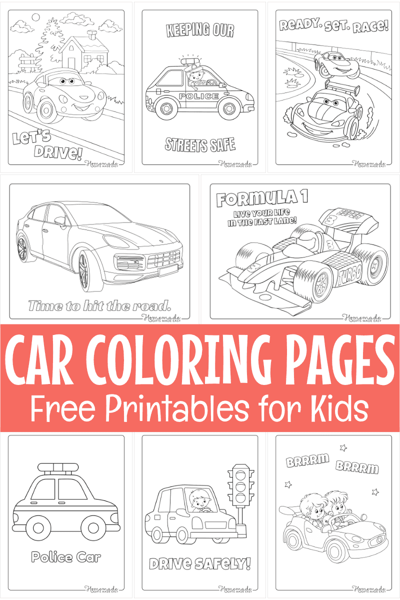 Coloring Games for Kids * Racing Car