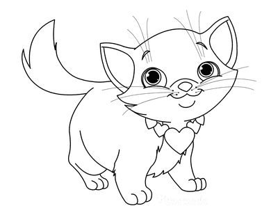 62 Coloring Kitten Pages  Best Free