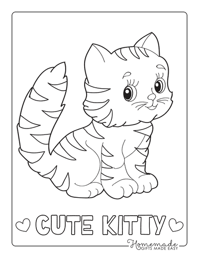 Anime Cat Girl Coloring Pages - AniYuki.com