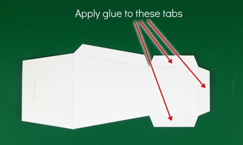 medium takeout box template assembly step 3