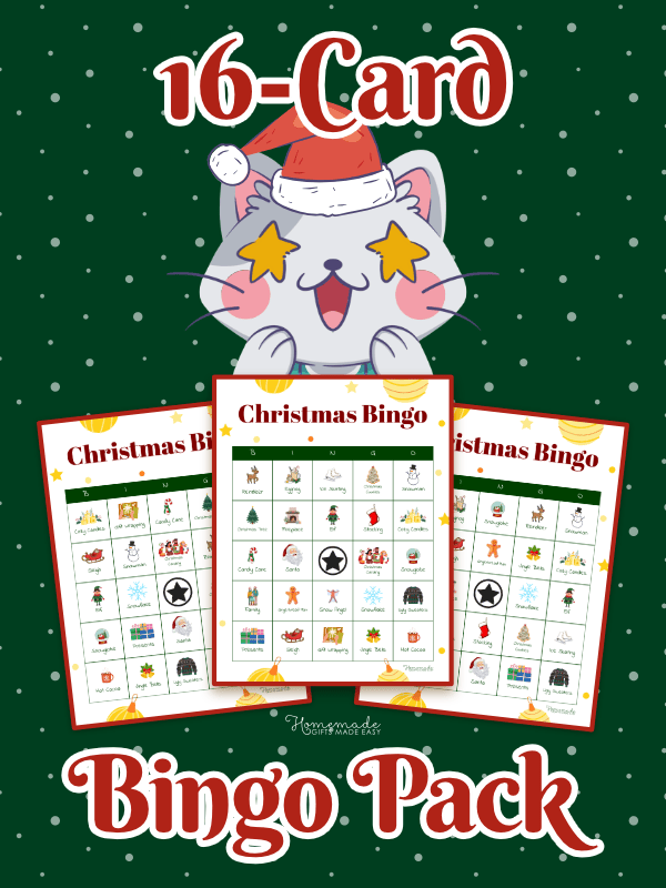 Christmas Bingo Playful Festive 16 Pack