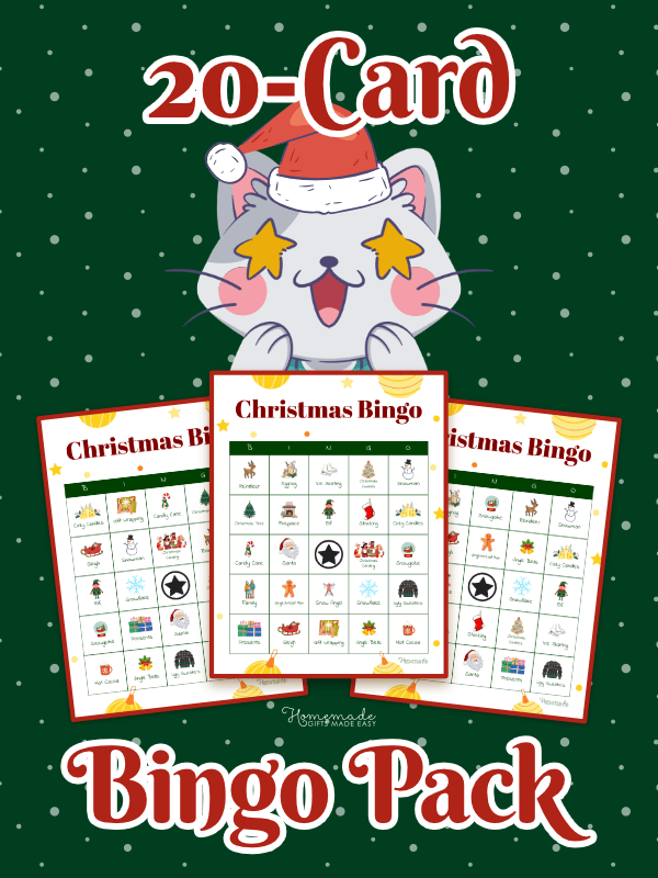 Christmas Bingo Playful Festive 20 Pack
