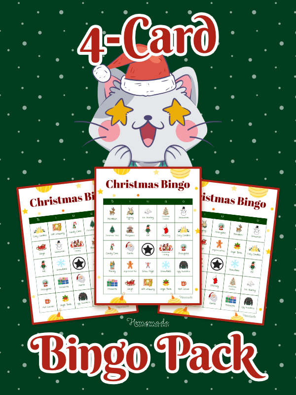 Christmas Bingo Playful Festive 4 Pack