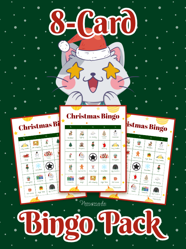 Christmas Bingo Playful Festive 8 Pack