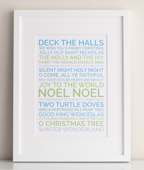 personalized poster christmas gift