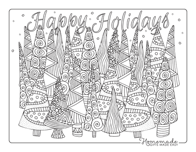 Free Printable Christmas Coloring Pages for Adults