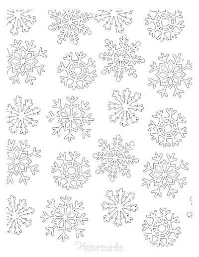 Christmas Coloring Pages for Adults Snowflakes