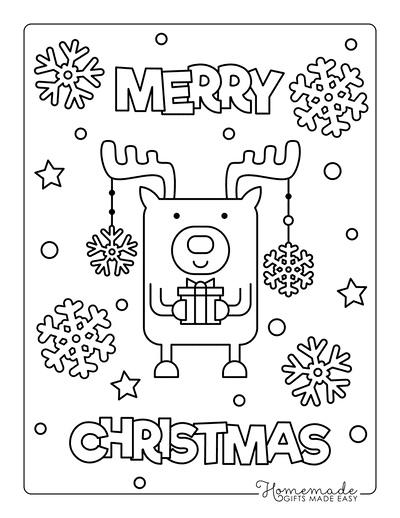 Drawings To Paint & Colour Christmas - Print Design 112