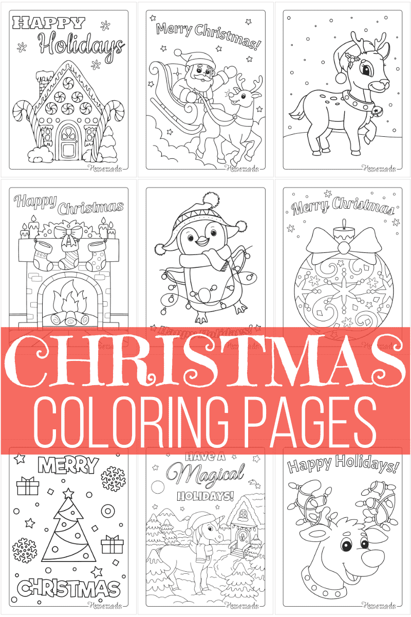 650+ Free Christmas Coloring Pages for Kids & Adults