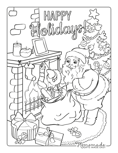 Drawings To Paint & Colour Christmas - Print Design 112