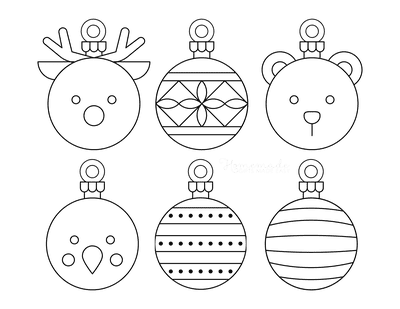 Ornaments Coloring Pages - Coloring Printables