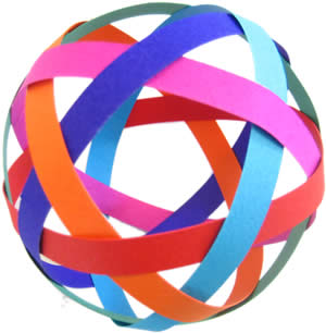 easy to make christmas decorations woven ball step 5