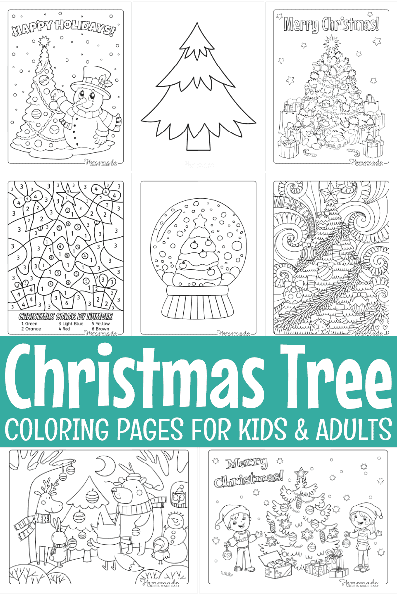 Free Christmas Color by Numbers - That Kids' Craft Site